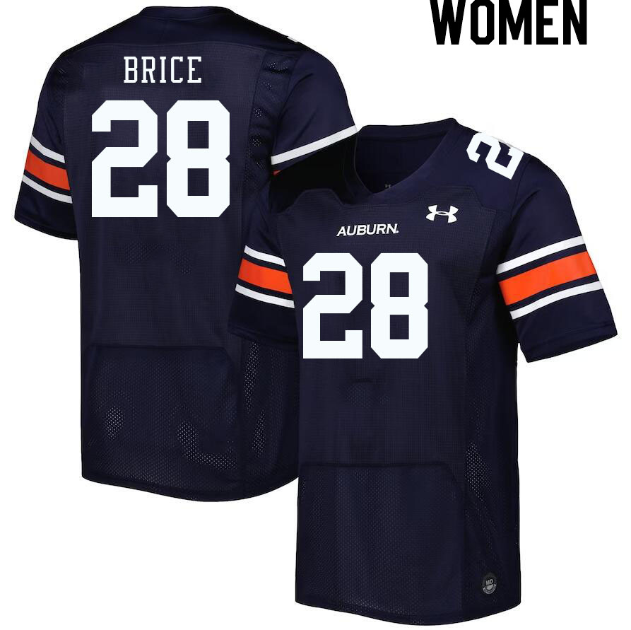 Women's Auburn Tigers #28 Hayden Brice Navy 2023 College Stitched Football Jersey